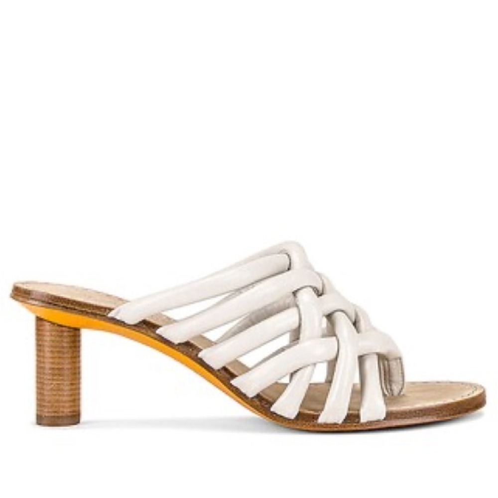 Rag & Bone Infinity Heeled Mule in Antique White